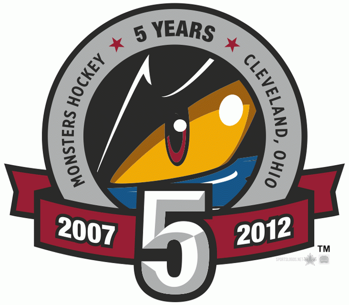 Lake Erie Monsters 2012 Anniversary Logo iron on transfers for clothing